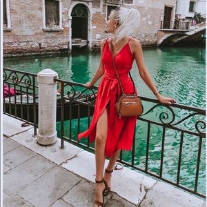 Red Wrap Dress